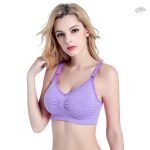 Soutien-gorge allaitement sans armatures à bretelles croisées