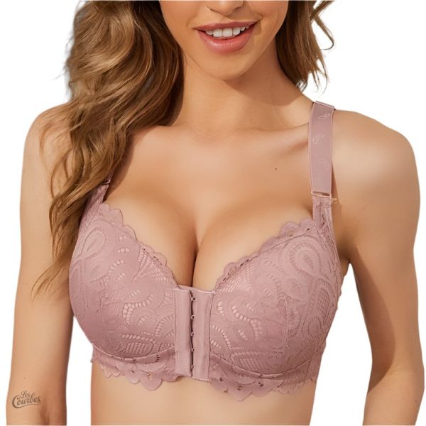 fallsweet-sexy-front-closure-bra-plus-size-lace-womens-un-1xa891-1 Soutien-gorge push-up dentelle sans armatures, fermeture frontale