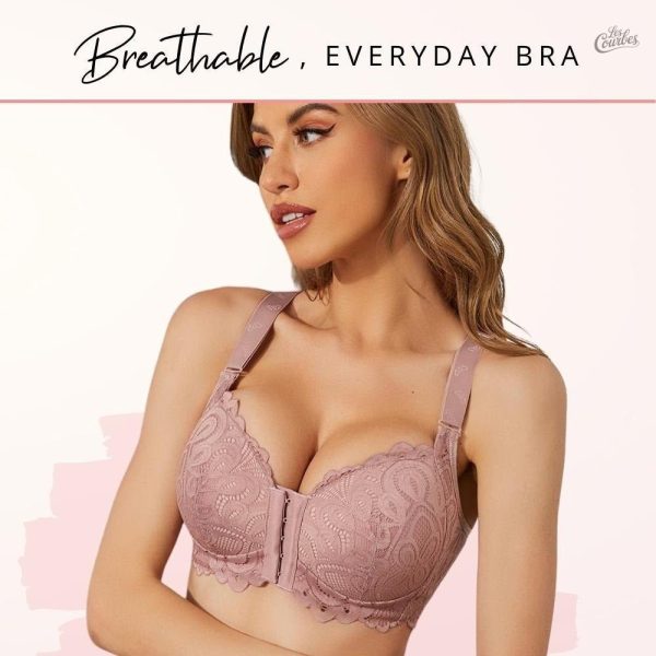 Soutien-gorge sans armatures, design en dentelle raffinée