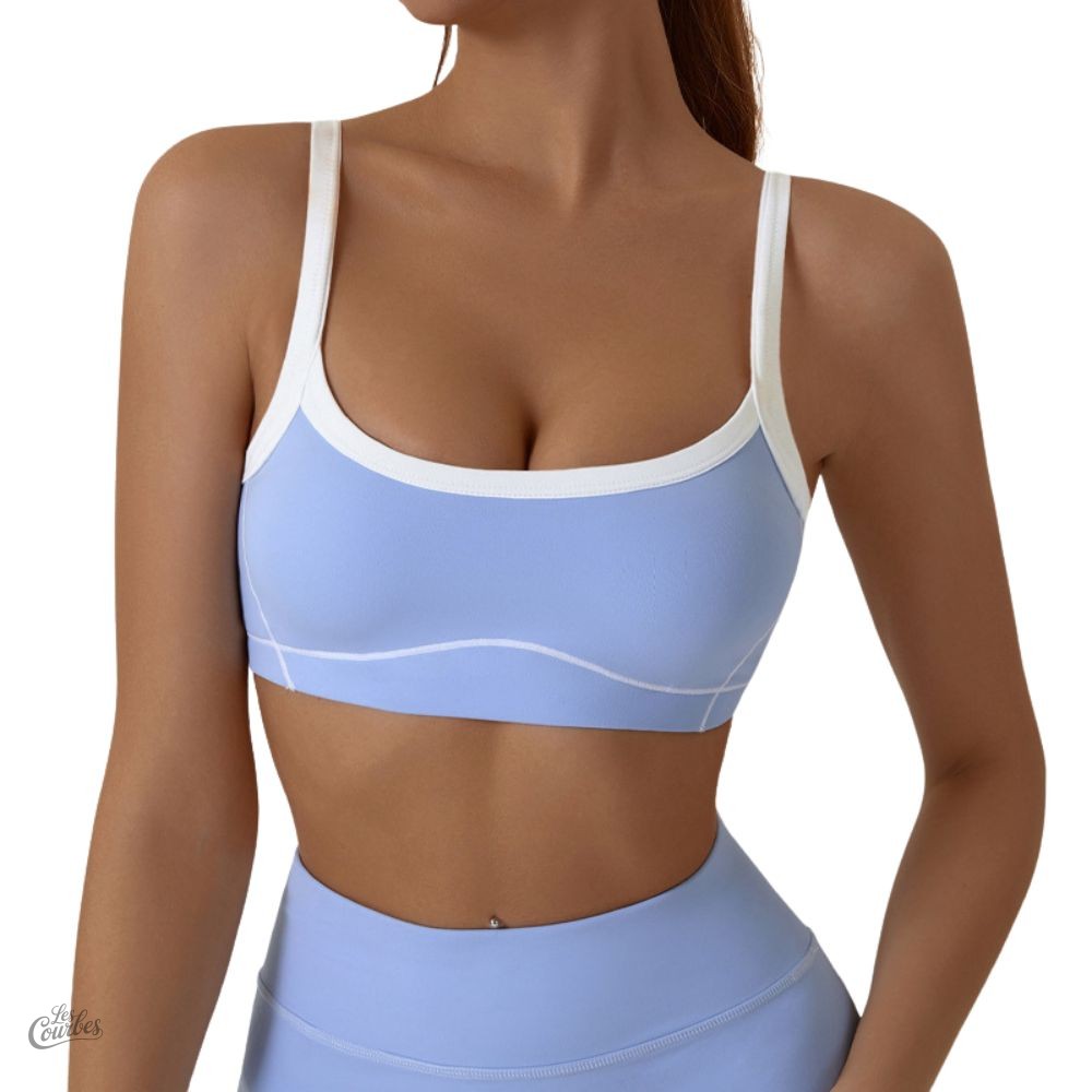Soutien-gorge de sport en matière respirante