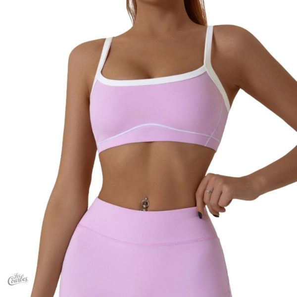 Brassière de sport avec encolure tendance