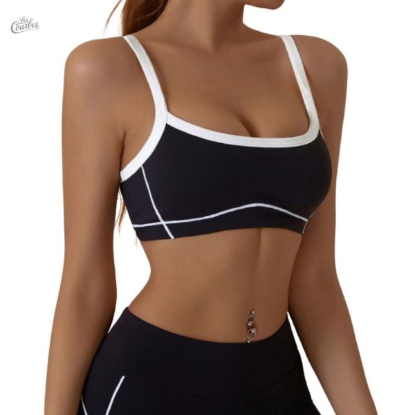 Soutien-gorge de sport avec encolure dégagée