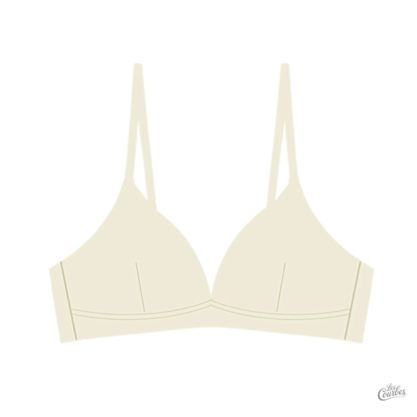 Triangle sans armatures, allure naturelle