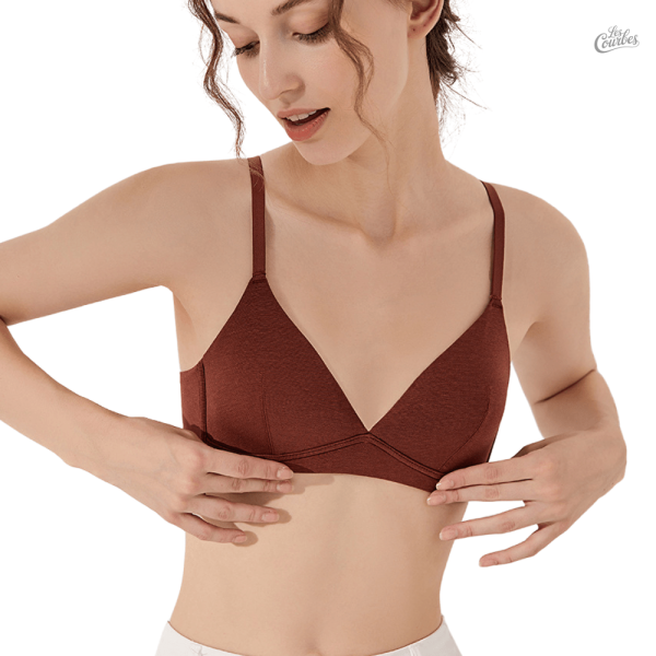 Soutien-gorge triangle sans armatures, féminin