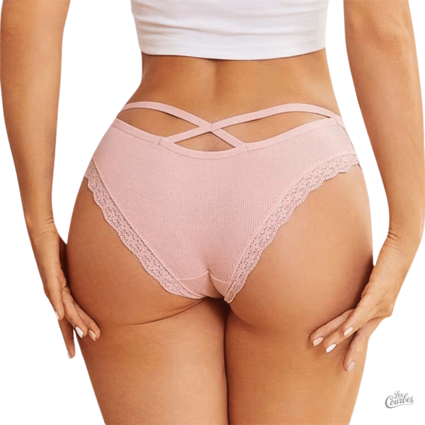 Sous-vêtements taille basse avec bretelles croisées