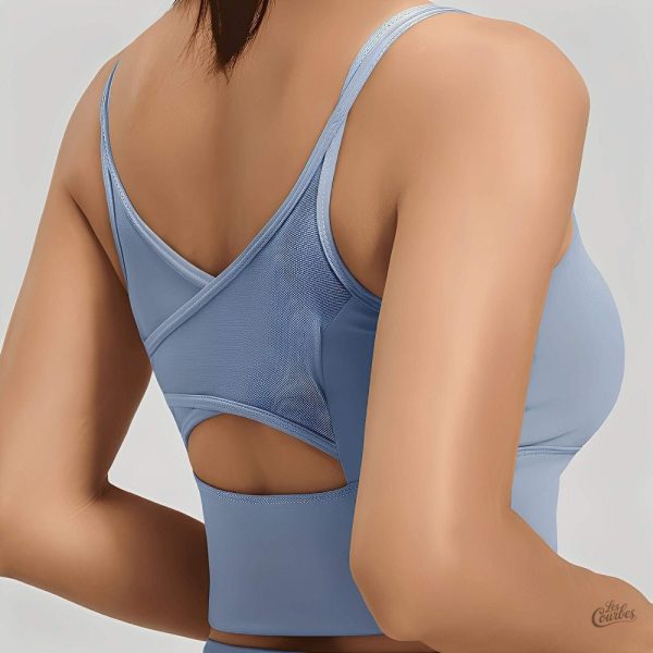 Brassière de sport avec tissu doux et agréable à porter
