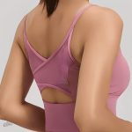 Brassière de sport avec dos en maille pour un confort accru