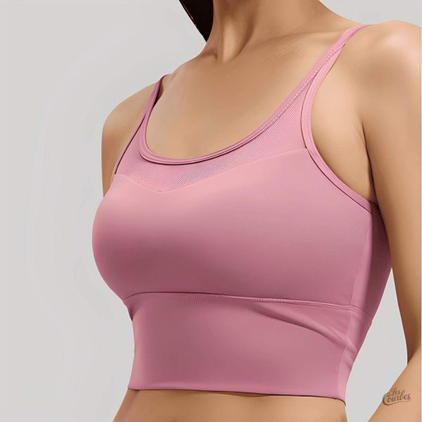 Soutien-gorge de sport respirant avec design en maille