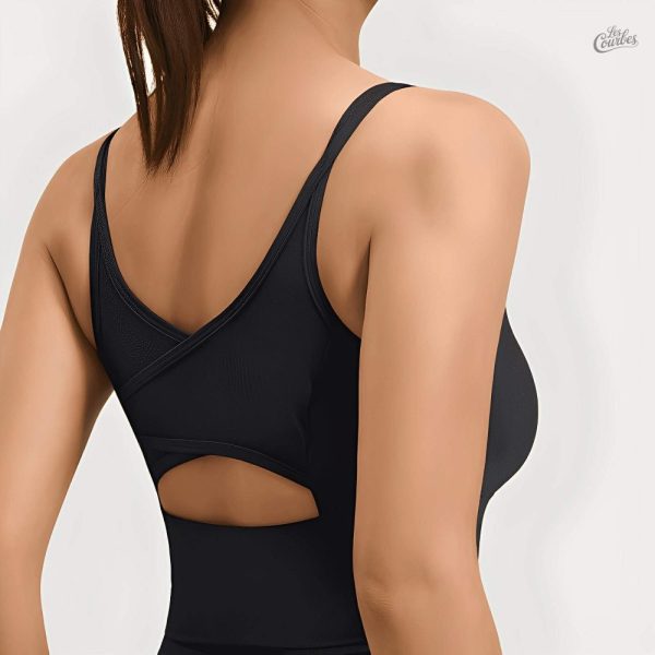 Soutien-gorge de sport au dos en maille pour liberté de mouvement
