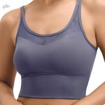 Soutien-gorge de sport en maille pour une meilleure ventilation