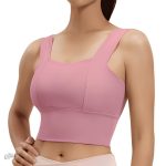 Brassière confortable avec encolure carrée