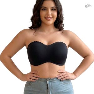 Soutien-gorge push up sans bretelles grande taille