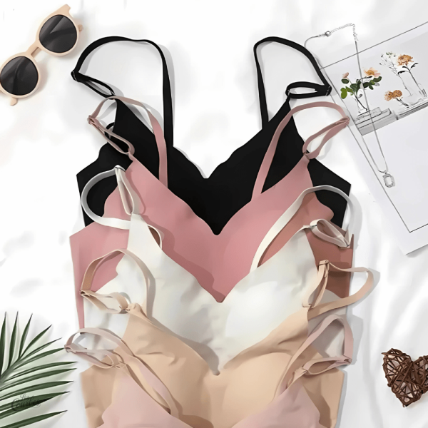 Simplicité et confort réunis dans un bralette sans armatures