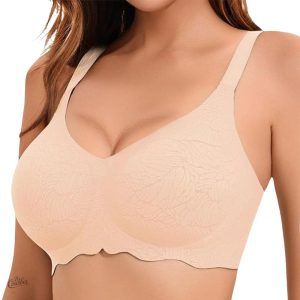 Soutien-gorge sans armatures, design en V