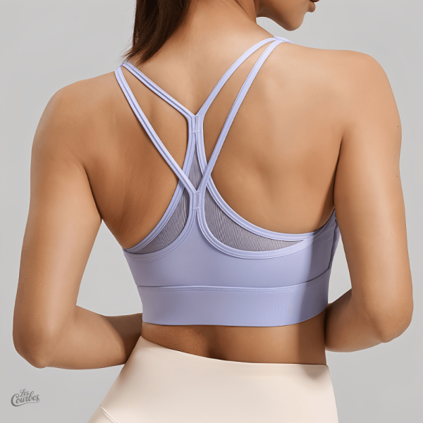 Soutien-gorge de sport avec décolleté moderne