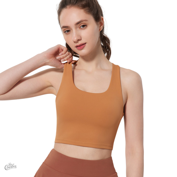 Soutien-gorge de sport à dos croisé pour plus