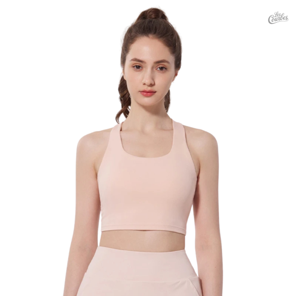 Soutien-gorge de sport sans coutures à dos croisé - vue 2
