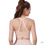 Soutien-gorge de sport sans coutures à dos croisé - vue 3