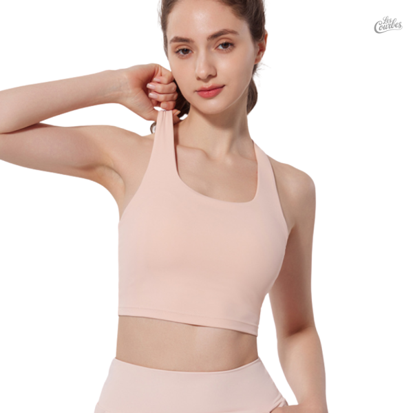 Soutien-gorge de sport sans coutures à dos croisé - vue 4