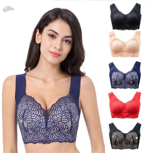 Soutien-gorge sans armatures en dentelle pour confort