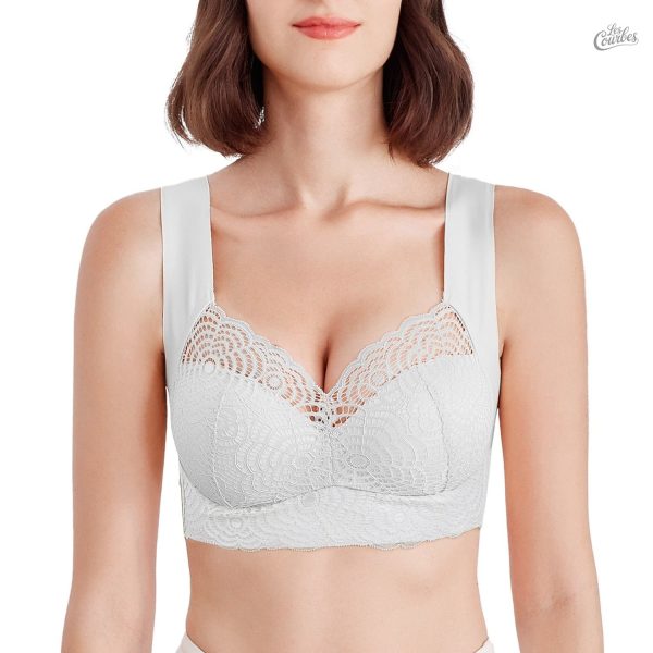 Soutien-gorge grande taille sans armatures en dentelle