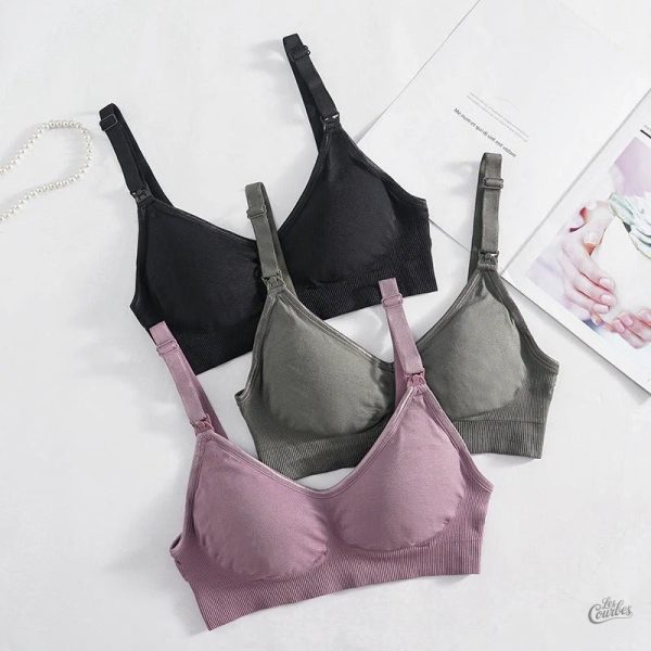 Soutien-gorge d'allaitement doux et extensible