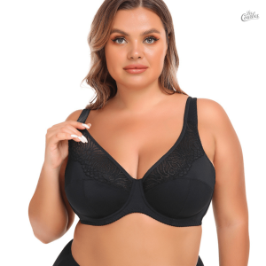 Soutien-Gorge Respirant en Dentelle à Couverture Totale