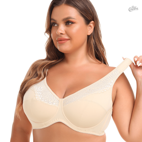Soutien-Gorge à Couverture Totale en Dentelle Douce